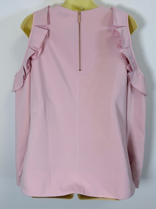 Ted Baker Steffe Cold-Shoulder Ruffle Top - Picture 7 of 14